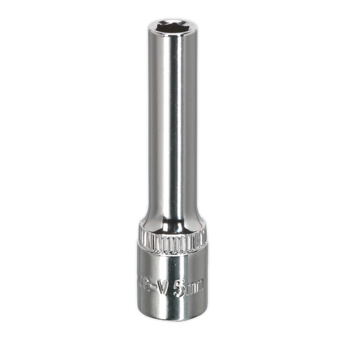 WallDrive¨ Socket 5mm Deep 1/4"Sq Drive Fully Polished (SP1405D)