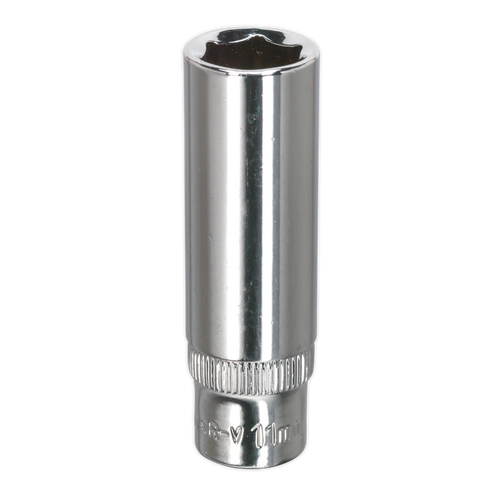 WallDrive¨ Socket 11mm Deep 1/4"Sq Drive Fully Polished (SP1411D)