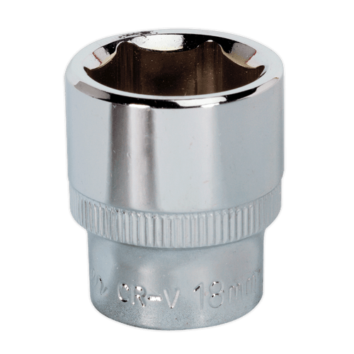 WallDrive¨ Socket 18mm 3/8"Sq Drive Fully Polished (SP3818)