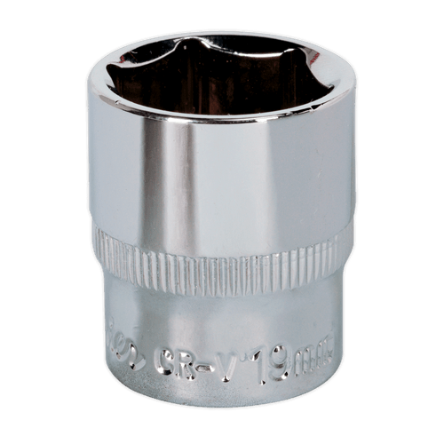 WallDrive¨ Socket 19mm 3/8"Sq Drive Fully Polished (SP3819)