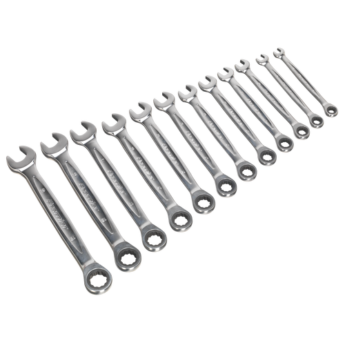 Ratchet Combination Spanner Set 12pc - Metric - Platinum Series (AK63922)