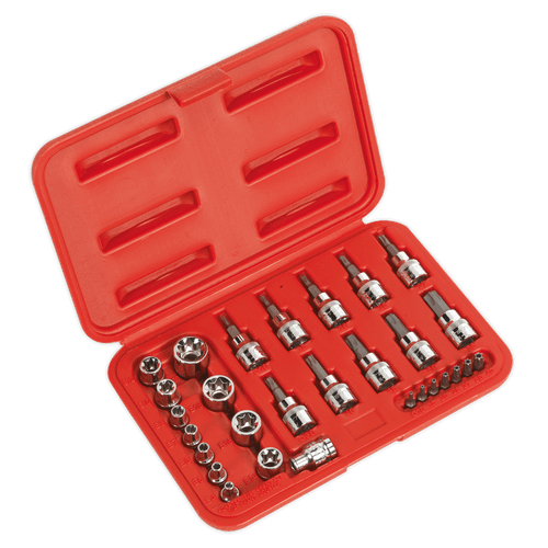 TRX-Star* Socket & Security Bit Set 29pc 1/4"Sq & 3/8"Sq Drive (AK6193)