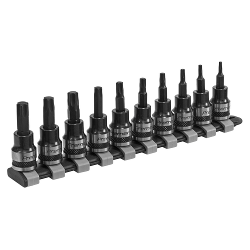 TRX-Star* Socket Bit Set 10pc 3/8"Sq Drive Black Series (AK6207B)