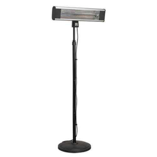 High Efficiency Carbon Fibre Infrared Patio Heater 1800W/230V with Telescopic Floor Stand (IFSH1809R)