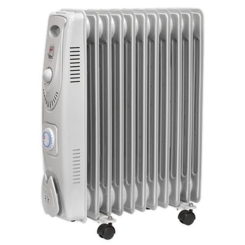Oil Filled Radiator 2500W/230V 11 Element with Timer (RD2500T)