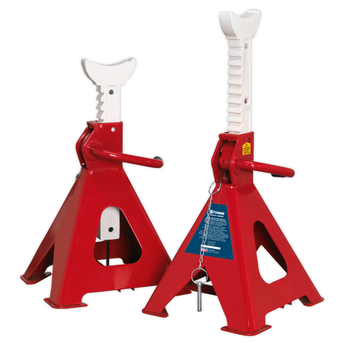 Axle Stands (Pair) 5tonne Capacity per Stand Auto Rise Ratchet (AAS5000)