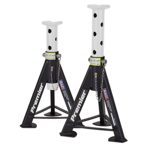 Axle Stands (Pair) 6tonne Capacity per Stand - White (AS6)