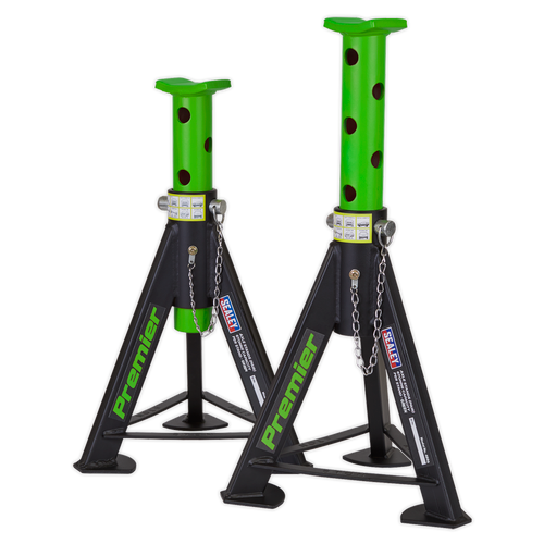 Axle Stands (Pair) 6tonne Capacity per Stand - Green (AS6G)