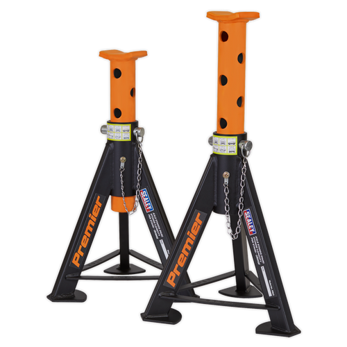 Axle Stands (Pair) 6tonne Capacity per Stand - Orange (AS6O)