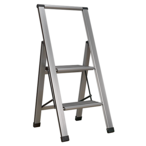 Aluminium Professional Folding Step Ladder 2-Step 150kg Capacity (APSL2)