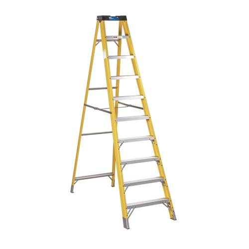 Fibreglass Step Ladder 9-Tread EN 131 (FSL10)