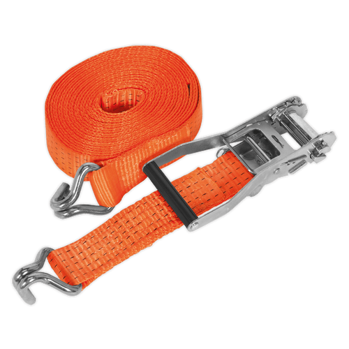 Ratchet Tie Down 50mm x 6m Polyester Webbing 5000kg Breaking Strength (TD5006J)