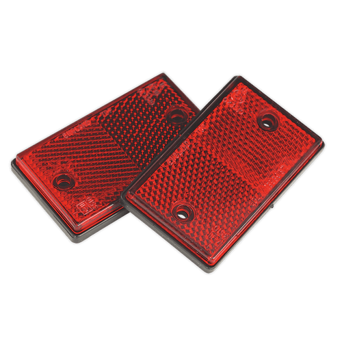 Reflex Reflector Red Oblong Pack of 2 (TB24)