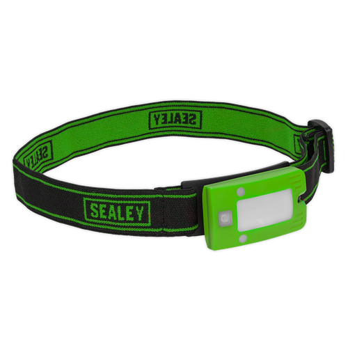 Rechargeable Head Torch 2W COB LED Auto-Sensor Green (LED360HTG)