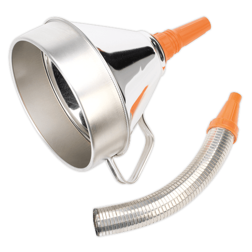 Funnel Metal with Flexible Spout & Filter ¯200mm (FM20F)