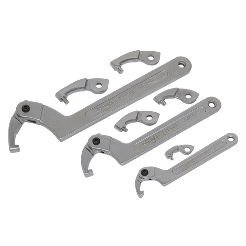 Adjustable C Spanner - Hook & Pin Wrench Set 11pc (SMC2)