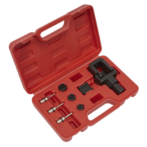 Motorcycle Chain Splitter & Riveting Tool Set - Heavy-Duty (SMC4)