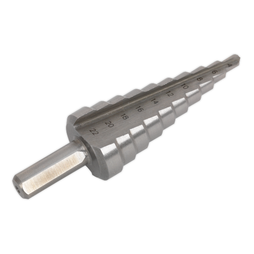 HSS M2 Step Drill Bit 4-22mm Double Flute (AK4722)