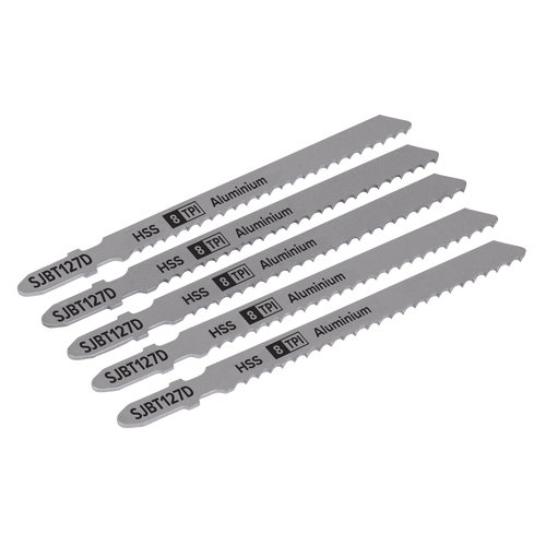 Jigsaw Blade Aluminium 100mm 8tpi - Pack of 5 (SJBT127D)