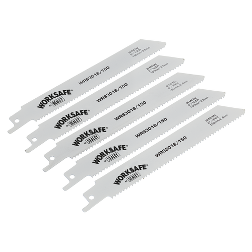 Reciprocating Saw Blade 150mm 10tpi - Pack of 5 (WRS3018/150)