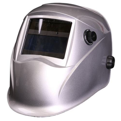 Welding Helmet Auto Darkening - Shade 9-13 - Silver (PWH613)