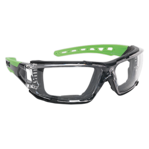 Safety Spectacles with EVA Foam Lining - Clear Lens (SSP68)