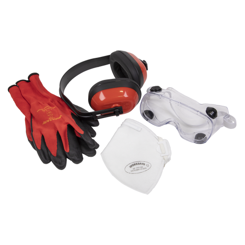 Flexi Grip Gloves, FFP1 Mask, Goggles & Ear Defenders (SEP2)