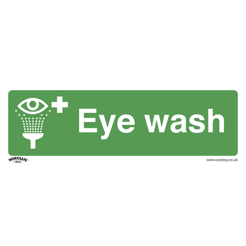 Safe Conditions Safety Sign - Eye Wash - Rigid Plastic (SS58P1)