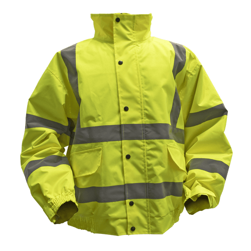 Hi-Vis Yellow Jacket with Quilted Lining & Elasticated Waist - XX-Large (802XXL)