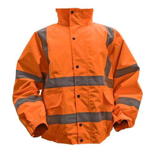 Hi-Vis Orange Jacket with Quilted Lining & Elasticated Waist - XX-Large (802XXLO)