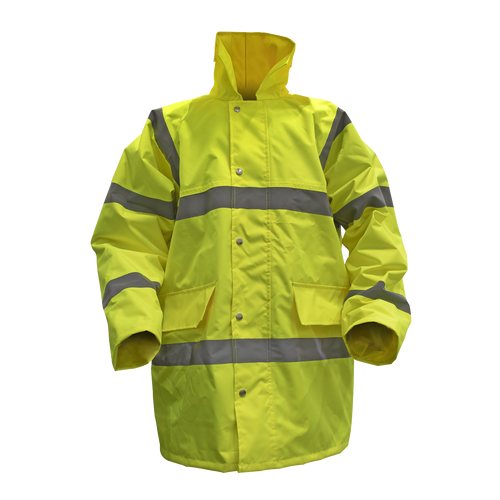 Hi-Vis Yellow Motorway Jacket with Quilted Lining - XX-Large (806XXL)