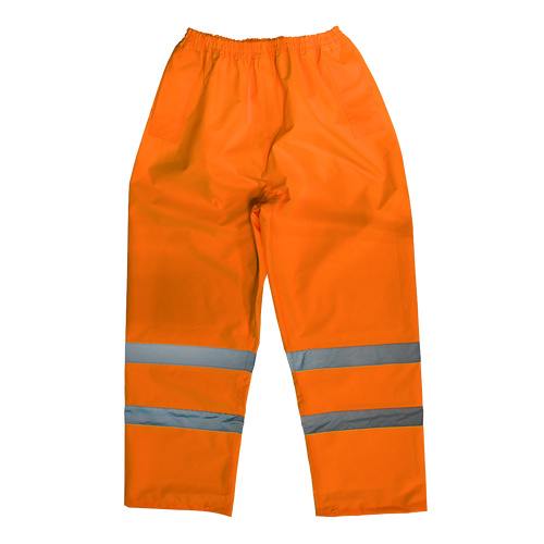 Hi-Vis Orange Waterproof Trousers - Medium (807MO)