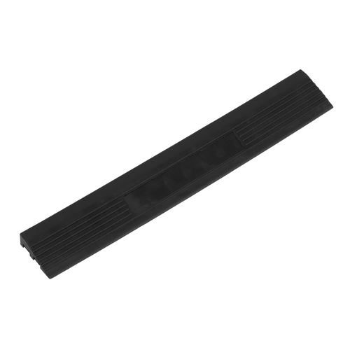 Polypropylene Floor Tile Edge 400 x 60mm Black Male - Pack of 6 (FT3EBM)