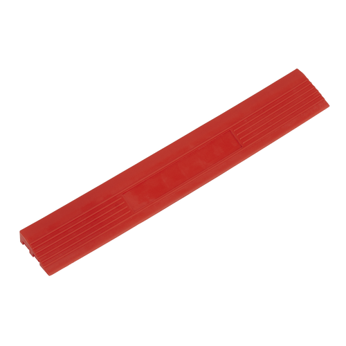 Polypropylene Floor Tile Edge 400 x 60mm Red Male - Pack of 6 (FT3ERM)