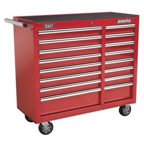 Rollcab 16 Drawer with Ball Bearing Slides Heavy-Duty - Red (AP41169)