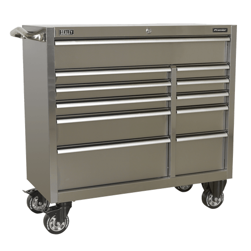 Rollcab 11 Drawer 1055mm Stainless Steel Heavy-Duty (PTB105511SS)