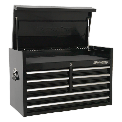 Topchest 8 Drawer 915mm Heavy-Duty Black (PTB91508)