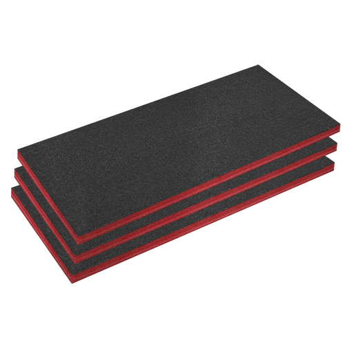 Easy Peel Shadow Foam¨ Red/Black 50mm - Pack of 3 (SFPK50R)