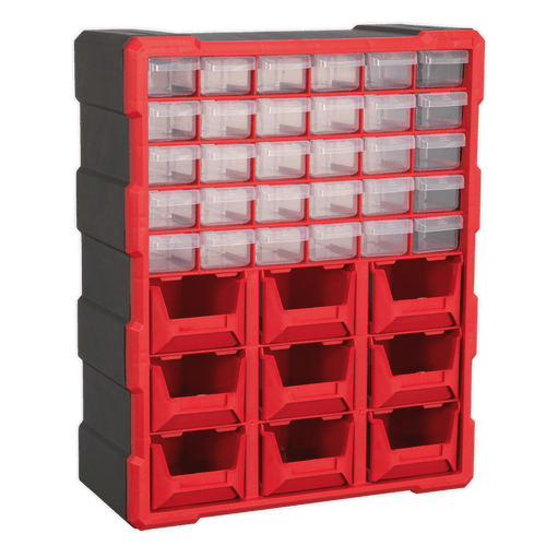 Cabinet Box 39 Drawer - Red/Black (APDC39R)