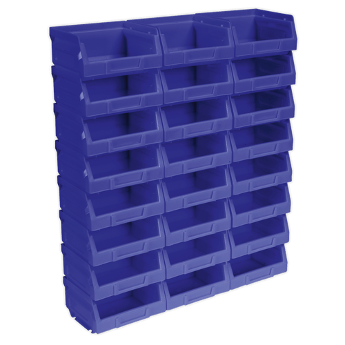 Plastic Storage Bin 105 x 85 x 55mm - Blue Pack of 24 (TPS124B)