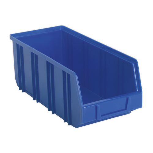 Plastic Storage Bin Deep 145 x 335 x 125mm Blue Pack of 16 (TPS3D)