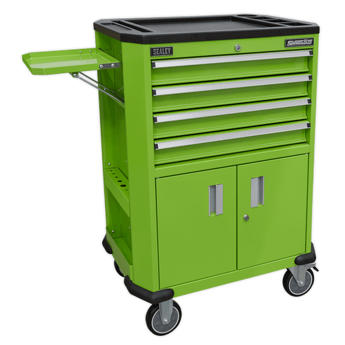Tool Trolley with 4 Drawers & 2 Door Cupboard (AP980MTHV)