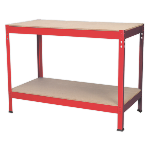 Workbench 1.2m Steel Wooden Top (AP1210)