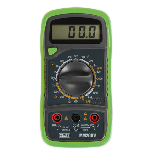 Digital Multimeter 8-Function with Thermocouple Hi-Vis (MM20HV)