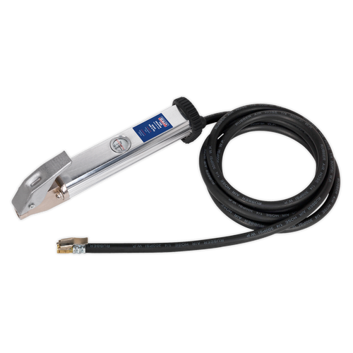 Tyre Inflator with 2.7m Hose & Clip-On Connector (SA396)