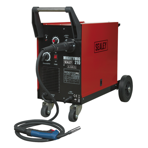 Professional Gas/No-Gas MIG Welder 210A with Euro Torch (MIGHTYMIG210)