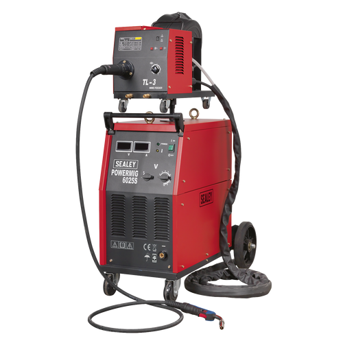 Professional MIG Welder 250A 415V 3ph with Binzel¨ Euro Torch & Portable Wire Drive (POWERMIG6025S)