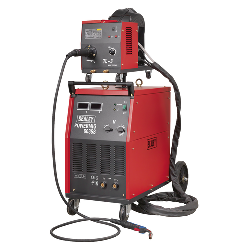 Professional MIG Welder 350A 415V 3ph with Binzel¨ Euro Torch & Portable Wire Drive (POWERMIG6035S)