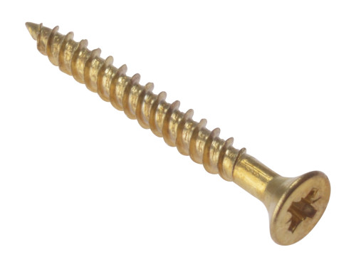 General-Purpose Screw - Electro Brassed - Box (200) - 6 x 3/4"