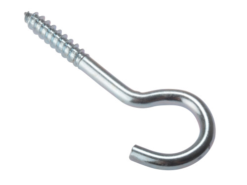 Screw Hooks - Zinc Plated - Bag (10) - 55 x 8g